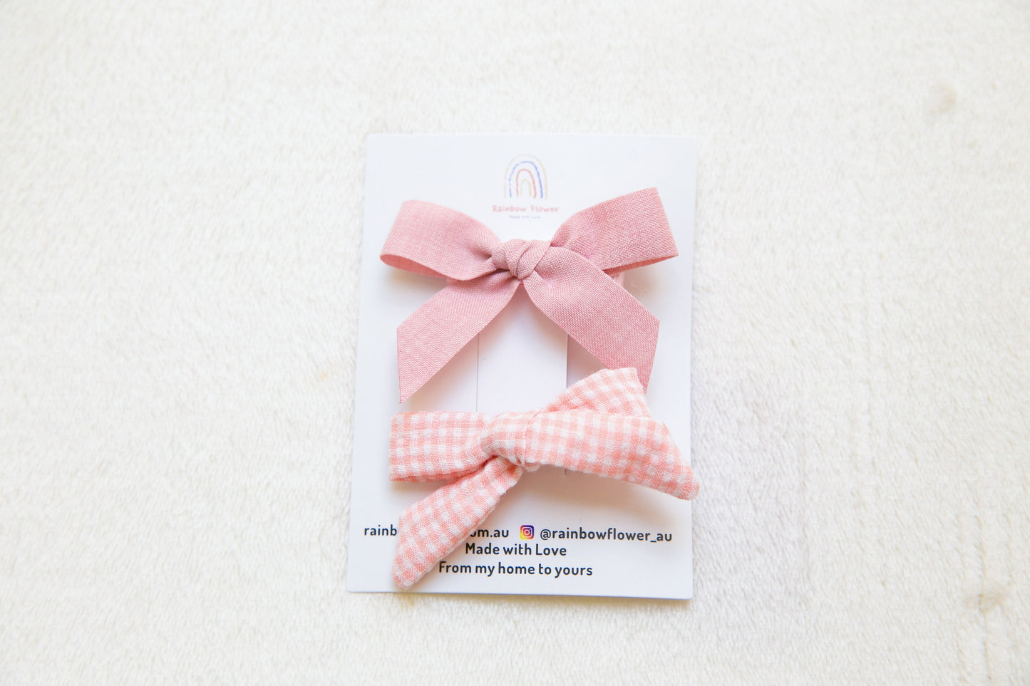 Pink baby bow hair clip sets, toddler girl student flower hair accessory, baby gift, hair accessory, floral plaid plain linen bow hair clip