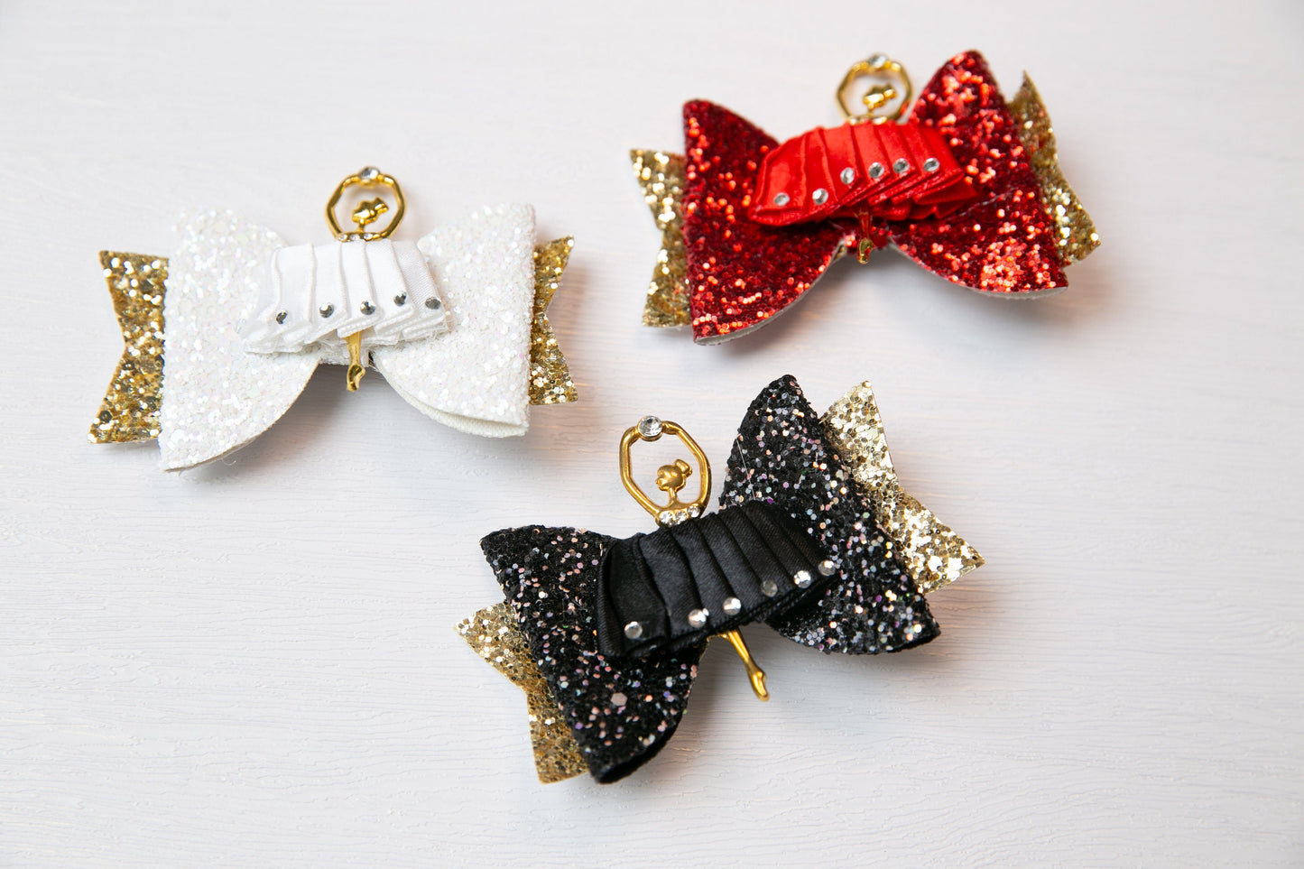 Unique Delicate Ballet Dancing Girl Bow Hair Clip, decorated with multiple rhinestone,  dancer girl hair, performance party Hair Accessories