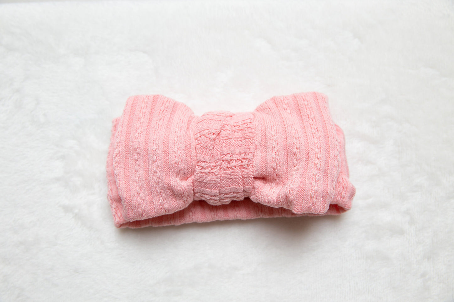 Big bow chunky knit bow headband, soft super stretch strong hold head bow baby headband toddler girl bow topknot headband 6months - 2year