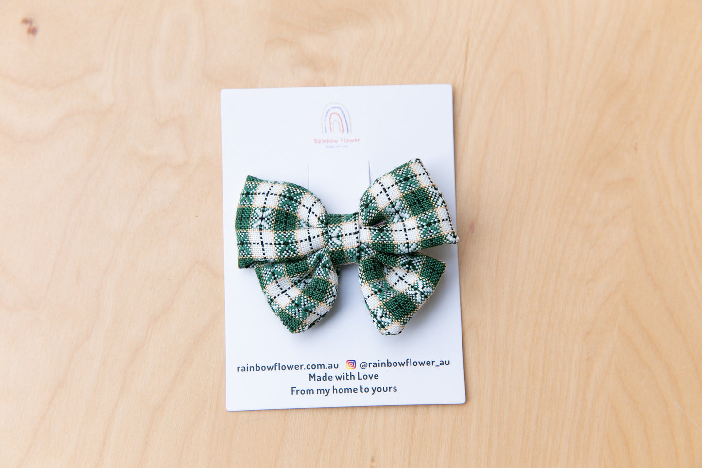 Australian Primary School Girls hair clip, handmade high quality hair bow aligator clip blue green black accessory Uniform Plaid Hair Clip