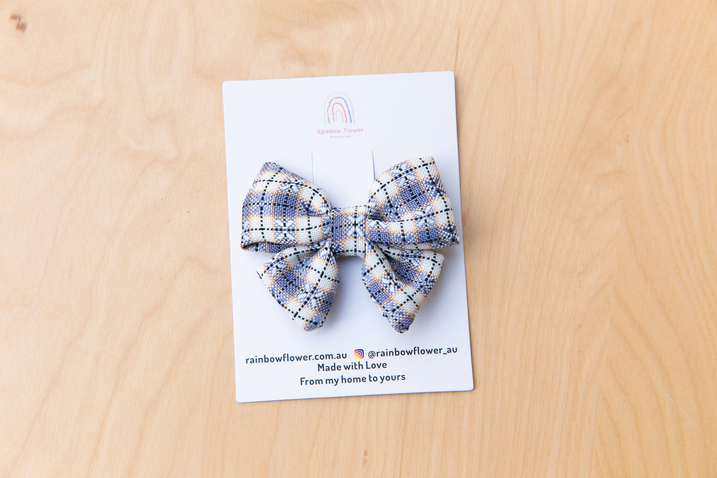 Australian Primary School Girls hair clip, handmade high quality hair bow aligator clip blue green black accessory Uniform Plaid Hair Clip