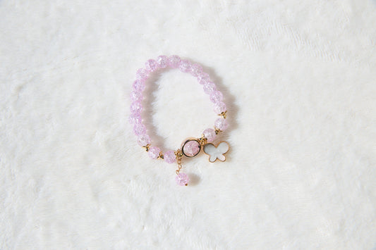 Exquisite Crystal Girl's Bracelet with Excellent Quality | Mermaid Shell Butterfly Star charm bracelet, flower girl gift jewelry for kids