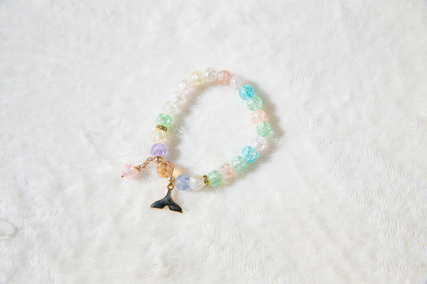 Exquisite Crystal Girl's Bracelet with Excellent Quality | Mermaid Shell Butterfly Star charm bracelet, flower girl gift jewelry for kids