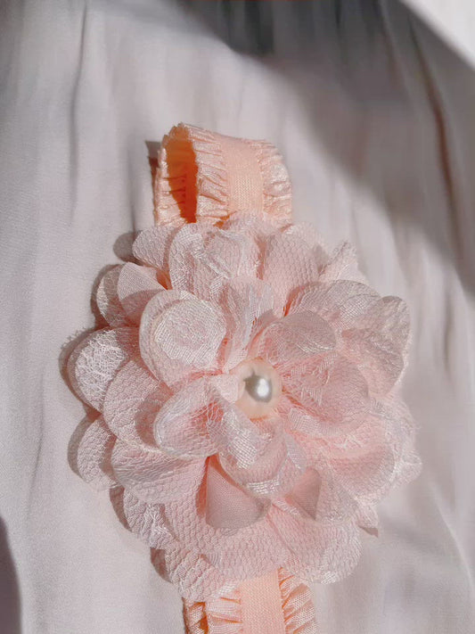 floral lace baby headband