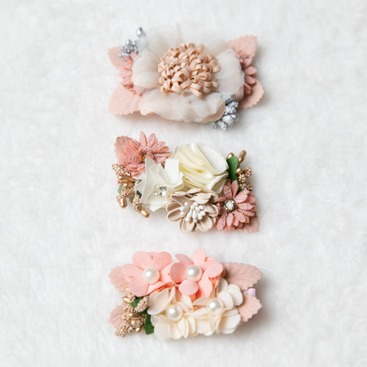 Wedding girl Rose Pink Peach blooms clip