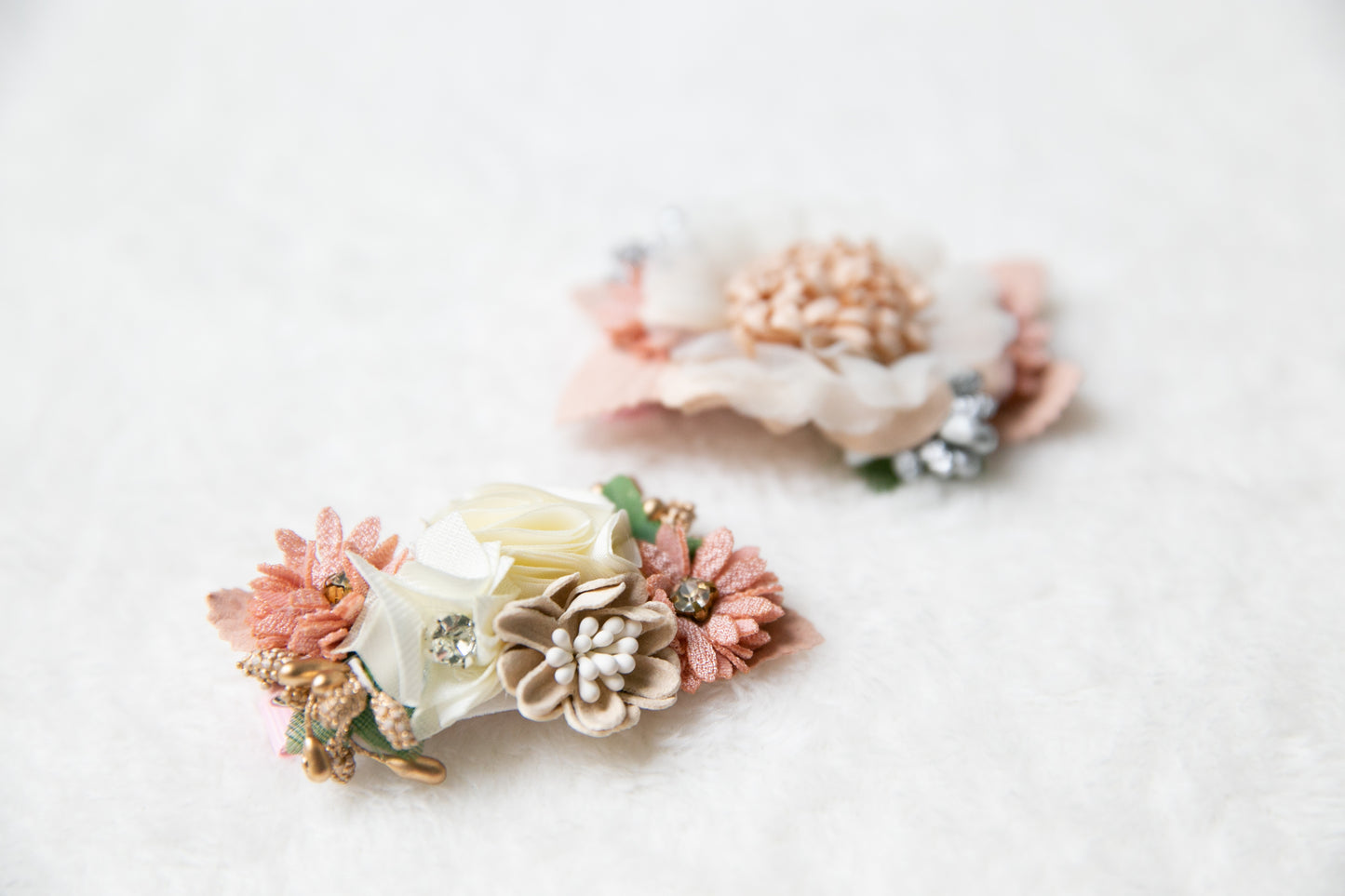 Wedding girl Rose Pink Peach blooms clip