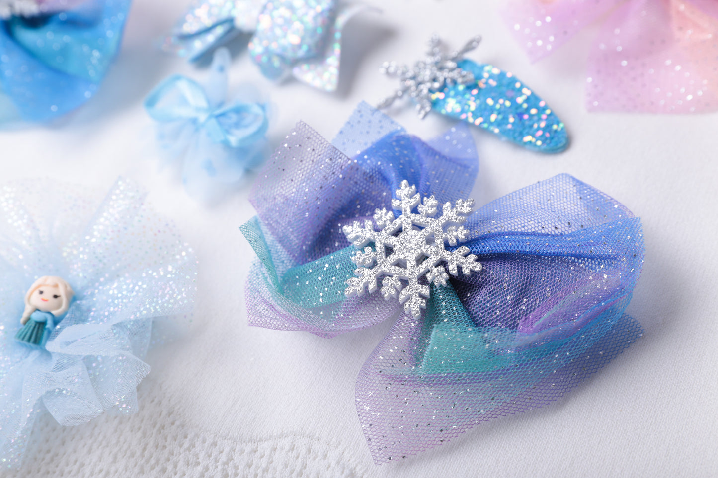Elsa Snowflake Bow