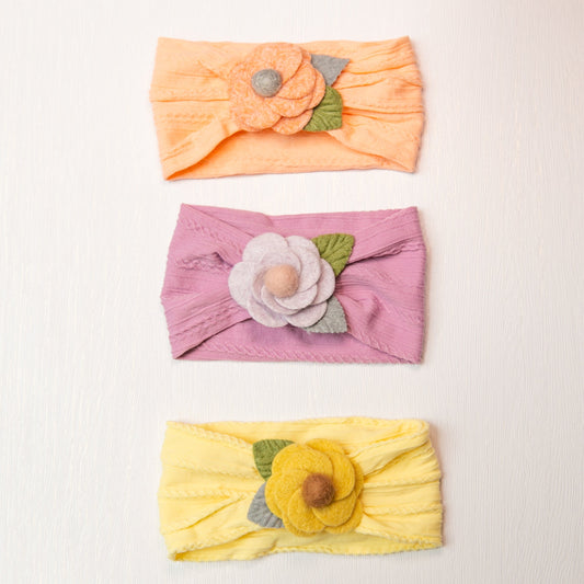 Flower Headband - 3 colors