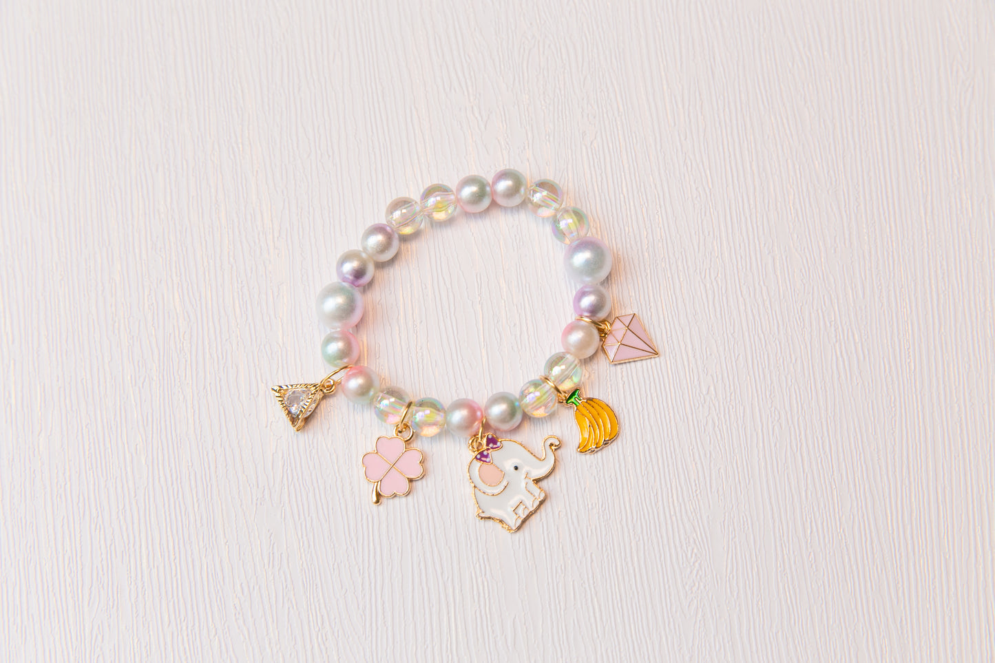 High Quality girl charm bracelet, toddler kids Elephant Doraemon Unicorn Butterfly rhinestone bracelet, flower girl gift jewelery for kids