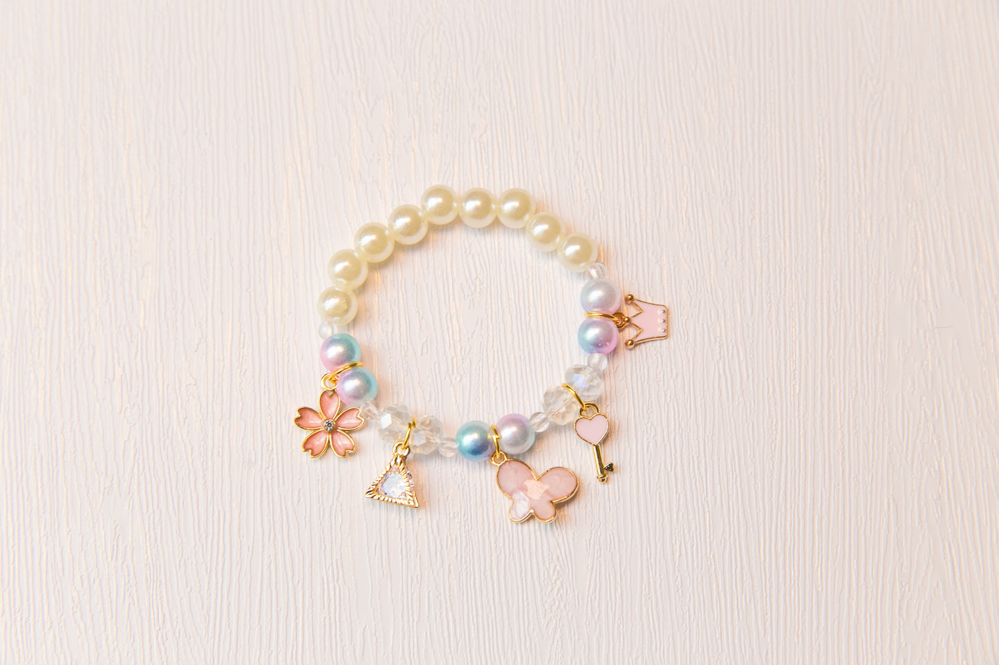 High Quality girl charm bracelet, toddler kids Elephant Doraemon Unicorn Butterfly rhinestone bracelet, flower girl gift jewelery for kids