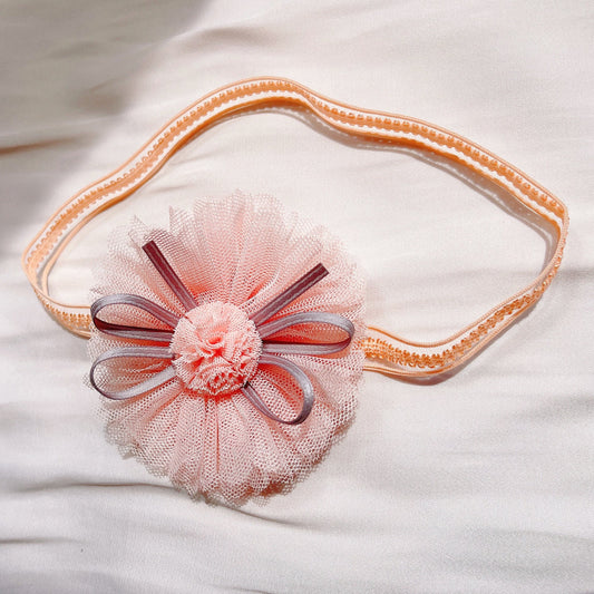 Pink floral headband