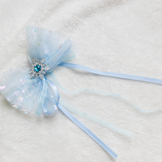 Elsa Snowflake bow hair clip